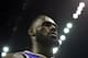 Los Angeles Lakers forward LeBron James walks off of the court after the first half of an NBA basketball game against the Memphis Grizzlies Monday, Feb. 25, 2019, in Memphis, Tenn. (AP Photo/Brandon Dill)