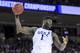 Duke forward Zion Williamson (1) grabs a rebound against Central Florida during the second half of a second-round game in the NCAA men's college basketball tournament Sunday, March 24, 2019, in Columbia, S.C. Duke defeated Central Florida 77-76. (AP Photo/Sean Rayford)
