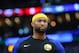 NEW ORLEANS, LOUISIANA - APRIL 09: DeMarcus Cousins #0 of the Golden State Warriors reacts during a game against the New Orleans Pelicans at the Smoothie King Center on April 09, 2019 in New Orleans, Louisiana. NOTE TO USER: User expressly acknowledges and agrees that, by downloading and or using this photograph, User is consenting to the terms and conditions of the Getty Images License Agreement. (Photo by Jonathan Bachman/Getty Images)
