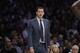 Los Angeles Lakers head coach Luke Walton during an NBA basketball game Sunday, March 24, 2019, in Los Angeles. (AP Photo/Marcio Jose Sanchez)
