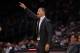 DETROIT, MI - OCTOBER 25: Head coach Tyronn Lue of the Cleveland Cavaliers reacts from the bench while playing the Detroit Pistons at Little Caesars Arena on October 25, 2018 in Detroit, Michigan. Detroit won the game 110-103. NOTE TO USER: User expressly acknowledges and agrees that, by downloading and or using this photograph, User is consenting to the terms and conditions of the Getty Images License Agreement. (Photo by Gregory Shamus/Getty Images)