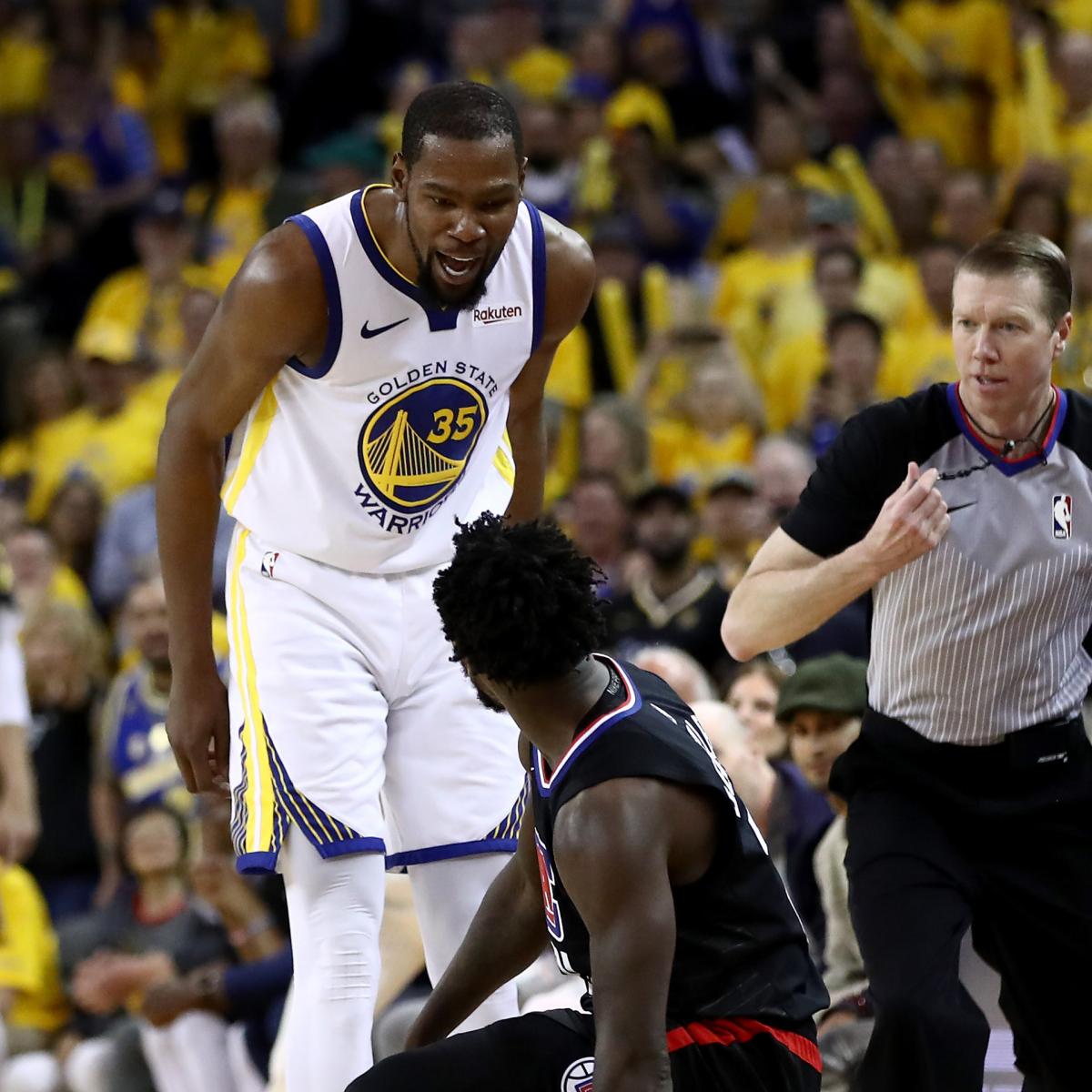 Kevin Durant, Pat Beverley Talk Ejections; Steve Kerr Says 'We Took the Bait' | Bleacher Report | Latest News, Videos and Highlights