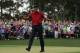 Tiger Woods reacts as he wins the Masters golf tournament Sunday, April 14, 2019, in Augusta, Ga. (AP Photo/David J. Phillip)