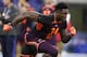 Mississippi wide receiver D.K. Metcalf runs a drill at the NFL football scouting combine in Indianapolis, Saturday, March 2, 2019. (AP Photo/Michael Conroy)