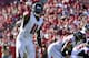 TAMPA, FLORIDA - DECEMBER 30: Julio Jones #11 of the Atlanta Falcons points to the sideline during the fourth quarter against the Tampa Bay Buccaneers at Raymond James Stadium on December 30, 2018 in Tampa, Florida. (Photo by Julio Aguilar/Getty Images)