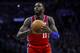 Philadelphia 76ers' James Ennis III in action during an NBA basketball game against the Sacramento Kings, Friday, March 15, 2019, in Philadelphia. (AP Photo/Matt Slocum)
