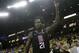 Los Angeles Clippers guard Patrick Beverley celebrates during the second half of Game 2 of a first-round NBA basketball playoff series against the Golden State Warriors in Oakland, Calif., Monday, April 15, 2019. (AP Photo/Jeff Chiu)