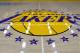LOS ANGELES, CA - MAY 29: View of the Los Angeles Lakers logo on the floor of the UCLA Health Training Center, their training faculity, on May 29, 2018 in Los Angeles, California. NOTE TO USER: User expressly acknowledges and agrees that, by downloading and or using this photograph, User is consenting to the terms and conditions of the Getty Images License Agreement. (Photo by Jayne Kamin-Oncea/Getty Images)
