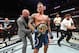 ATLANTA, GA - APRIL 13: (L-R) UFC President Dana White places the interim lightweight championship belt on Dustin Poirier after defeating Max Holloway in their interim lightweight championship bout during the UFC 236 event at State Farm Arena on April 13, 2019 in Atlanta, Georgia. (Photo by Josh Hedges/Zuffa LLC/Zuffa LLC via Getty Images)