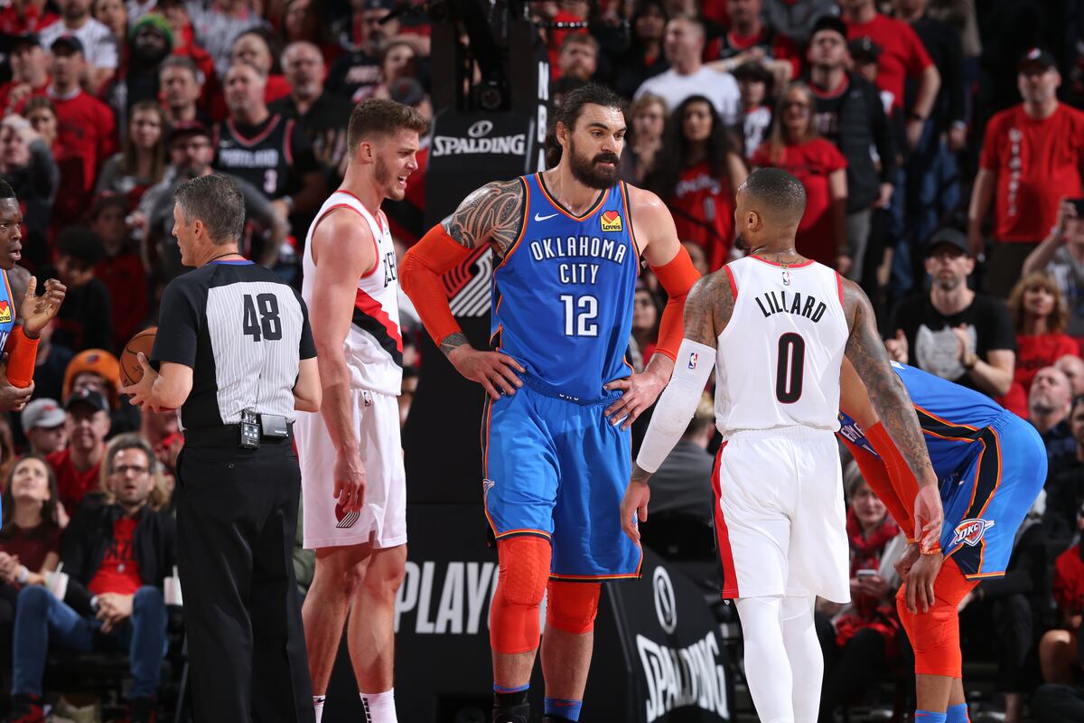 Steven Adams on Damian Lillard Blindside Screen: 'Not My Problem, Really' | Bleacher Report | Latest News, Videos and Highlights