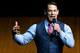 Actor John Cena speaks on stage during the CinemaCon Paramount Pictures Exclusive Presentation at the Colosseum Caesars Palace on April 4, 2019, in Las Vegas, Nevada. (Photo by VALERIE MACON / AFP) (Photo credit should read VALERIE MACON/AFP/Getty Images)