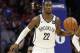 Brooklyn Nets' Caris LeVert in action during the second half in Game 2 of a first-round NBA basketball playoff series against the Philadelphia 76ers, Monday, April 15, 2019, in Philadelphia. 76ers won 145-123. (AP Photo/Chris Szagola)
