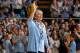 CHAPEL HILL, NC - JANUARY 20: Head coach Sylvia Hatchell of the North Carolina Tar Heels women's basketball team waves to the crowd while being honored for winning 1,000 games during a game against the Georgia Tech Yellow Jackets on January 20, 2018 at the Dean Smith Center in Chapel Hill, North Carolina. North Carolina won 80-66. (Photo by Peyton Williams/UNC/Getty Images)