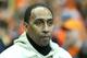 SYRACUSE, NY - FEBRUARY 23: ESPN host Stephen A. Smith looks on prior to the game between the Duke Blue Devils and the Syracuse Orange at the Carrier Dome on February 23, 2019 in Syracuse, New York. Duke defeated Syracuse 75-65. (Photo by Rich Barnes/Getty Images)
