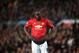 MANCHESTER, ENGLAND - APRIL 10: Romelu Lukaku of Manchester United reacts during the UEFA Champions League Quarter Final first leg match between Manchester United and FC Barcelona at Old Trafford on April 10, 2019 in Manchester, England. (Photo by Michael Regan/Getty Images)
