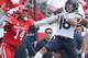 HOUSTON, TX - SEPTEMBER 8: Isaiah Johnson #14 of the Houston Cougars breaks up a pass intended for Cedric Peterson #18 of the Arizona Wildcats in the first quarter at TDECU Stadium on September 8, 2018 in Houston, Texas. (Photo by Thomas B. Shea/Getty Images)