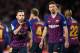 Barcelona's Spanish defender Jordi Alba (L) celebrates scoring his team's second goal during the Spanish league football match between FC Barcelona and Real Sociedad at the Camp Nou stadium in Barcelona on April 20, 2019. (Photo by PAU BARRENA / AFP) (Photo credit should read PAU BARRENA/AFP/Getty Images)