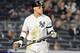 NEW YORK, NEW YORK - APRIL 18: Aaron Judge #99 of the New York Yankees reacts against the Kansas City Royals at Yankee Stadium on April 18, 2019 in New York City. The Royals defeated the Yankees 6-1. (Photo by Steven Ryan/Getty Images)
