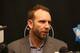 BROOKLYN, NY - FEBRUARY 8: Brooklyn Nets General Manager Sean Marks speaks with the media before the game between the Brooklyn Nets and Chicago Bulls on February 8, 2019 at Barclays Center in Brooklyn, New York. NOTE TO USER: User expressly acknowledges and agrees that, by downloading and or using this Photograph, user is consenting to the terms and conditions of the Getty Images License Agreement. Mandatory Copyright Notice: Copyright 2019 NBAE (Photo by Nathaniel S. Butler/NBAE via Getty Images)