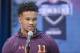 INDIANAPOLIS, IN - MARCH 1: Kyler Murray # QB11 of Oklahoma Sooners is seen at 2019 NFL Combine at Lucas Oil Stadium on March 1, 2019 in Indianapolis, Indiana. (Photo by Michael Hickey / Getty Images)