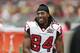 Atlanta Falcons wide receiver Roddy White watches from the sideline in the second half of an NFL football game against the Tennessee Titans Sunday, Oct. 25, 2015, in Nashville, Tenn. (AP Photo/Weston Kenney)