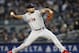 Boston Red Sox starting pitcher Nathan Eovaldi winds up during the fourth inning of a baseball game against the New York Yankees, Wednesday, April 17, 2019, in New York. (AP Photo/Kathy Willens)