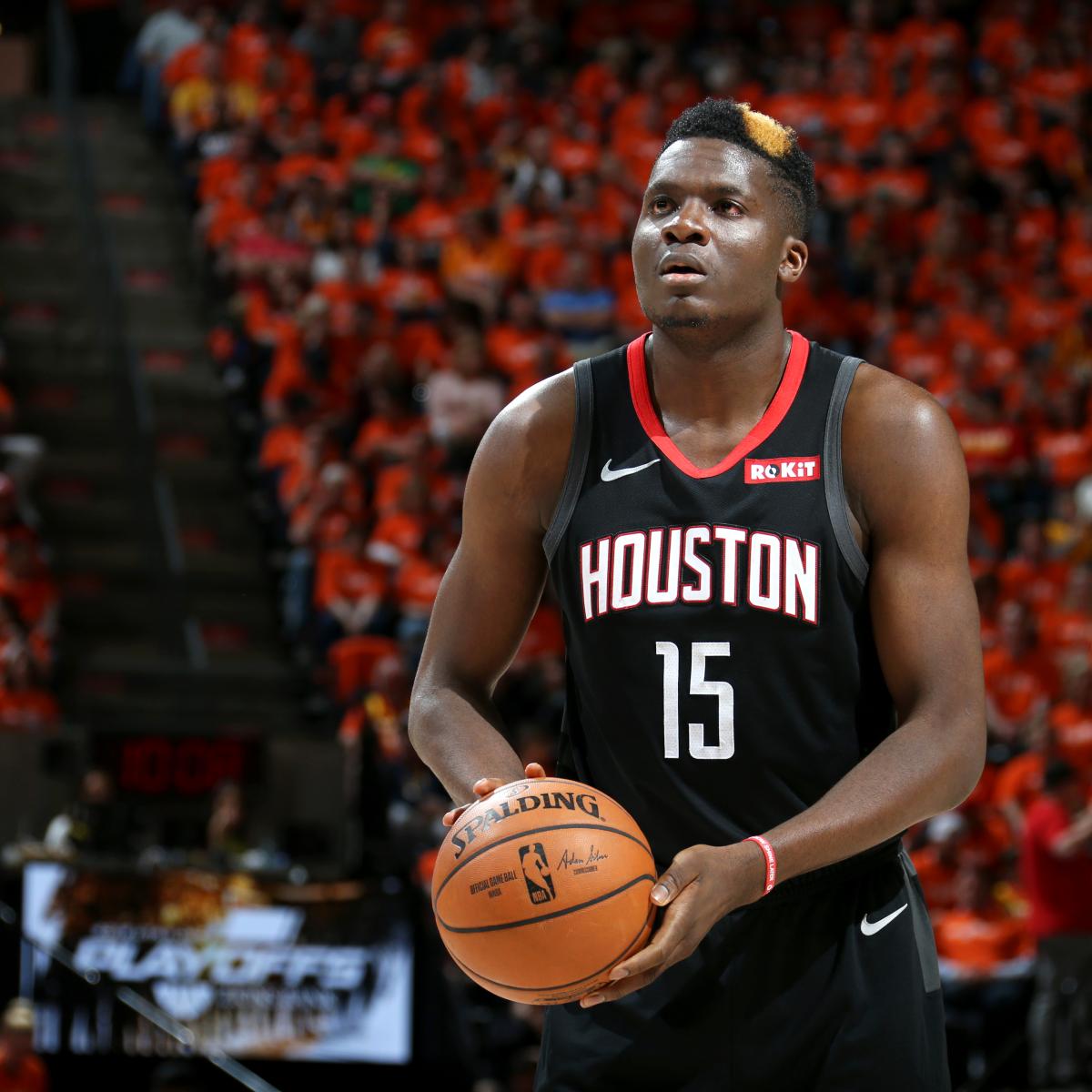 Rockets' Clint Capela Playing with 2 Respiratory Illnesses During Jazz ...