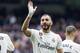 MADRID, SPAIN - APRIL 21: Karim Benzema of Real Madrid celebrates after scoring his team's first goal during the La Liga match between Real Madrid CF and Athletic Club Bilbao at Estadio Santiago Bernabeu on April 21, 2019 in Madrid, Spain. (Photo by TF-Images/Getty Images)
