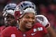 SANTA CLARA, CA - JANUARY 07: Quinnen Williams #92 of the Alabama Crimson Tide smiles before taking on the Clemson Tigers during the College Football Playoff National Championship held at Levi's Stadium on January 7, 2019 in Santa Clara, California. (Photo by Jamie Schwaberow/Getty Images)