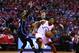 TORONTO, ON - APRIL 23: Kyle Lowry #7 of the Toronto Raptors dribbles the ball as D.J. Augustin #14 of the Orlando Magic defends during Game Five of the first round of the 2019 NBA Playoffs at Scotiabank Arena on April 23, 2019 in Toronto, Canada. NOTE TO USER: User expressly acknowledges and agrees that, by downloading and or using this photograph, User is consenting to the terms and conditions of the Getty Images License Agreement. (Photo by Vaughn Ridley/Getty Images)