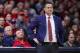TUCSON, ARIZONA - FEBRUARY 07: Head coach Sean Miller of the Arizona Wildcats reacts during the NCAAB game against the Washington Huskies at McKale Center on February 07, 2019 in Tucson, Arizona. The Huskies defeated the Wildcats 67-60. (Photo by Christian Petersen/Getty Images)