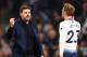 LONDON, ENGLAND - APRIL 03: Mauricio Pochettino, Manager of Tottenham Hotspur celebrates victory with Christian Eriksen of Tottenham Hotspur during the Premier League match between Tottenham Hotspur and Crystal Palace at Tottenham Hotspur Stadium on April 03, 2019 in London, United Kingdom. (Photo by Catherine Ivill/Getty Images)