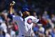CHICAGO, ILLINOIS - APRIL 21: Pedro Strop #46 of the Chicago Cubs delivers the ball in the ninth inning against the Arizona Diamondbacks at Wrigley Field on April 21, 2019 in Chicago, Illinois. (Photo by Quinn Harris/Getty Images)