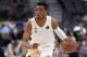 LAS VEGAS, NEVADA - APRIL 20: Cassius Stanley #4 brings the ball up the court during the Jordan Brand Classic boys high school all-star basketball game at T-Mobile Arena on April 20, 2019 in Las Vegas, Nevada. (Photo by Ethan Miller/Getty Images)