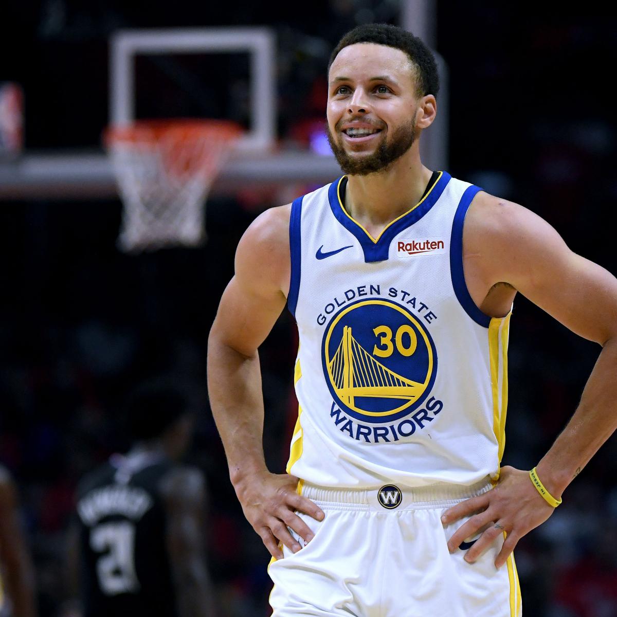 Warriors News: Stephen Curry to Play in Game 1 vs. Rockets Despite ...