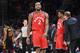 CLEVELAND, OHIO - MARCH 11: Kawhi Leonard #2 of the Toronto Raptors reacts as he walks off the court during the second half against the Cleveland Cavaliers at Quicken Loans Arena on March 11, 2019 in Cleveland, Ohio. The Cavaliers defeated the Raptors 126-101. NOTE TO USER: User expressly acknowledges and agrees that, by downloading and or using this photograph, User is consenting to the terms and conditions of the Getty Images License Agreement. (Photo by Jason Miller/Getty Images)