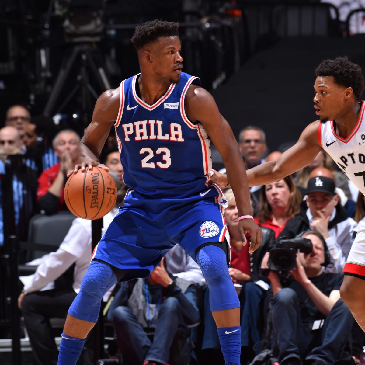 Jimmy Butler's 30 Lifts 76ers to Road Win vs. Raptors Despite Kawhi