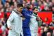 MANCHESTER, ENGLAND - APRIL 28: An injured Antonio Ruediger of Chelsea is given assistance during the Premier League match between Manchester United and Chelsea FC at Old Trafford on April 28, 2019 in Manchester, United Kingdom. (Photo by Alex Livesey/Getty Images)