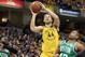 INDIANAPOLIS, INDIANA - APRIL 21: Bojan Bogdanovic #44 of the Indiana Pacers shoots the ball against the Boston Celtics in game four of the first round of the 2019 NBA Playoffs at Bankers Life Fieldhouse on April 21, 2019 in Indianapolis, Indiana. NOTE TO USER: User expressly acknowledges and agrees that , by downloading and or using this photograph, User is consenting to the terms and conditions of the Getty Images License Agreement. (Photo by Andy Lyons/Getty Images)