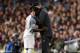 (l-r) Naby Keita of Liverpool FC, Liverpool FC coach Jurgen Klopp during the UEFA Champions League semi final match between FC Barcelona and Liverpool FC at Camp Nou on May 01, 2019 in Barcelona, Spain(Photo by VI Images via Getty Images)
