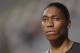 South Africa's Caster Semenya competes in the women's 800-meter final during the Diamond League in Doha, Qatar, Friday, May 3, 2019. (AP Photo/Kamran Jebreili)