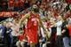 HOUSTON, TX - MAY 04: James Harden #13 of the Houston Rockets reacts after Game Three of the Second Round of the 2019 NBA Western Conference Playoffs against the Golden State Warriors at Toyota Center on May 4, 2019 in Houston, Texas. NOTE TO USER: User expressly acknowledges and agrees that, by downloading and or using this photograph, User is consenting to the terms and conditions of the Getty Images License Agreement. (Photo by Tim Warner/Getty Images)