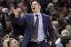 Cleveland Cavaliers head coach Tyronn Lue yells instructions to players in the first half of Game 7 of an NBA basketball first-round playoff series against the Indiana Pacers, Sunday, April 29, 2018, in Cleveland. (AP Photo/Tony Dejak)
