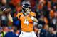 DENVER, CO - DECEMBER 30: Quarterback Case Keenum #4 of the Denver Broncos passes against the Los Angeles Chargers in the fourth quarter of a game at Broncos Stadium at Mile High on December 30, 2018 in Denver, Colorado. (Photo by Dustin Bradford/Getty Images)