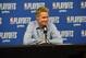 HOUSTON, TX - MAY 6: Head Coach Steve Kerr speaks with the media after Game Four of the Western Conference Semifinals of the 2019 NBA Playoffs against the Houston Rockets on May 6, 2019 at the Toyota Center in Houston, Texas. NOTE TO USER: User expressly acknowledges and agrees that, by downloading and/or using this photograph, user is consenting to the terms and conditions of the Getty Images License Agreement. Mandatory Copyright Notice: Copyright 2019 NBAE (Photo by Bill Baptist/NBAE via Getty Images)