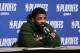 MILWAUKEE, WI - MAY 8: Kyrie Irving, No. 11 Boston Celtics, talks to the media. Game 5 of the Eastern Conference semifinals against Milwaukee Bucks in the NBA playoffs on May 8, 2019 at the Fiserv Forum in Milwaukee, Wisconsin. NOTE TO THE USER: The user acknowledges and expressly agrees that, by downloading and / or using this photo, the user consents to the terms and conditions of the Getty Images License Agreement. Compulsory Copyright Notice: Copyright 2019 NBAE (Photo by Gary Dineen / NBAE via Getty Images)