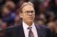 TORONTO, ON - NOVEMBER 12: Associate head coach Kurt Rambis of the New York Knicks during the NBA game against the Toronto Raptors at the Air Canada Center on November 12, 2016 in Toronto, Canada. NOTE TO USER: The user acknowledges and expressly agrees that by downloading and / or using this photo, the user agrees to the Getty Images License Terms and Conditions.