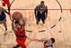DENVER, CO - MAY 12: CJ McCollum #3 of the Portland Trail Blazers goes to the basket against the Denver Nuggets during Game Seven of the Western Conference Semi-Finals of the 2019 NBA Playoffs on May 12, 2019 at the Pepsi Center in Denver, Colorado. NOTE TO USER: User expressly acknowledges and agrees that, by downloading and/or using this Photograph, user is consenting to the terms and conditions of the Getty Images License Agreement. Mandatory Copyright Notice: Copyright 2019 NBAE (Photo by Garrett Ellwood/NBAE via Getty Images)