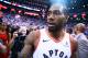 TORONTO, ONTARIO - MAY 12: Toronto Raptor No. 2 Kawhi Leonard watches after beating a ring drummer for the seventh game of the second round of the NBA 2019 playoffs against the Philadelphia 76ers in the Scotiabank Arena May 12, 2019 in Toronto, Canada. NOTE TO USER: The user acknowledges and expressly agrees that by downloading and / or using this photo, the user agrees to the Getty Images License Terms and Conditions. (Photo by Vaughn Ridley / Getty Images)