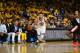 OAKLAND, CA - MAY 14: Stephen Curry #30 of the Golden State Warriors handles the ball against the Portland Trail Blazers during Game One of the 2019 Western Conference Finals of the NBA Playoffs at the ORACLE Arena on May 14, 2019 in Oakland, California. NOTE TO USER: User expressly acknowledges and agrees that, by downloading and or using this Photograph, user is consenting to the terms and conditions of the Getty Images License Agreement. Mandatory Copyright Notice: Copyright 2019 NBAE (Photo by Noah Graham/NBAE via Getty Images)